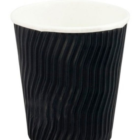 Hot Drink Cup Black 12oz Coolwave 500pce (Capri)