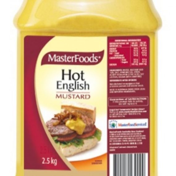 Hot English Mustard 2.5kg (Masterfoods)