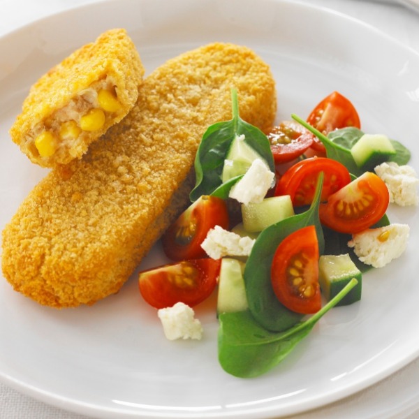 Chicken And Corn Rolls 100g X 50pce Inghams Atmos Foods